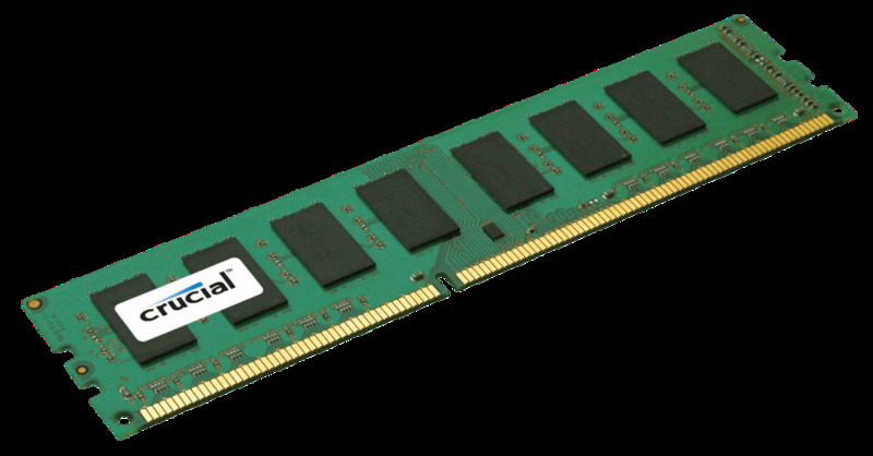 Photograph of a RAM memory module